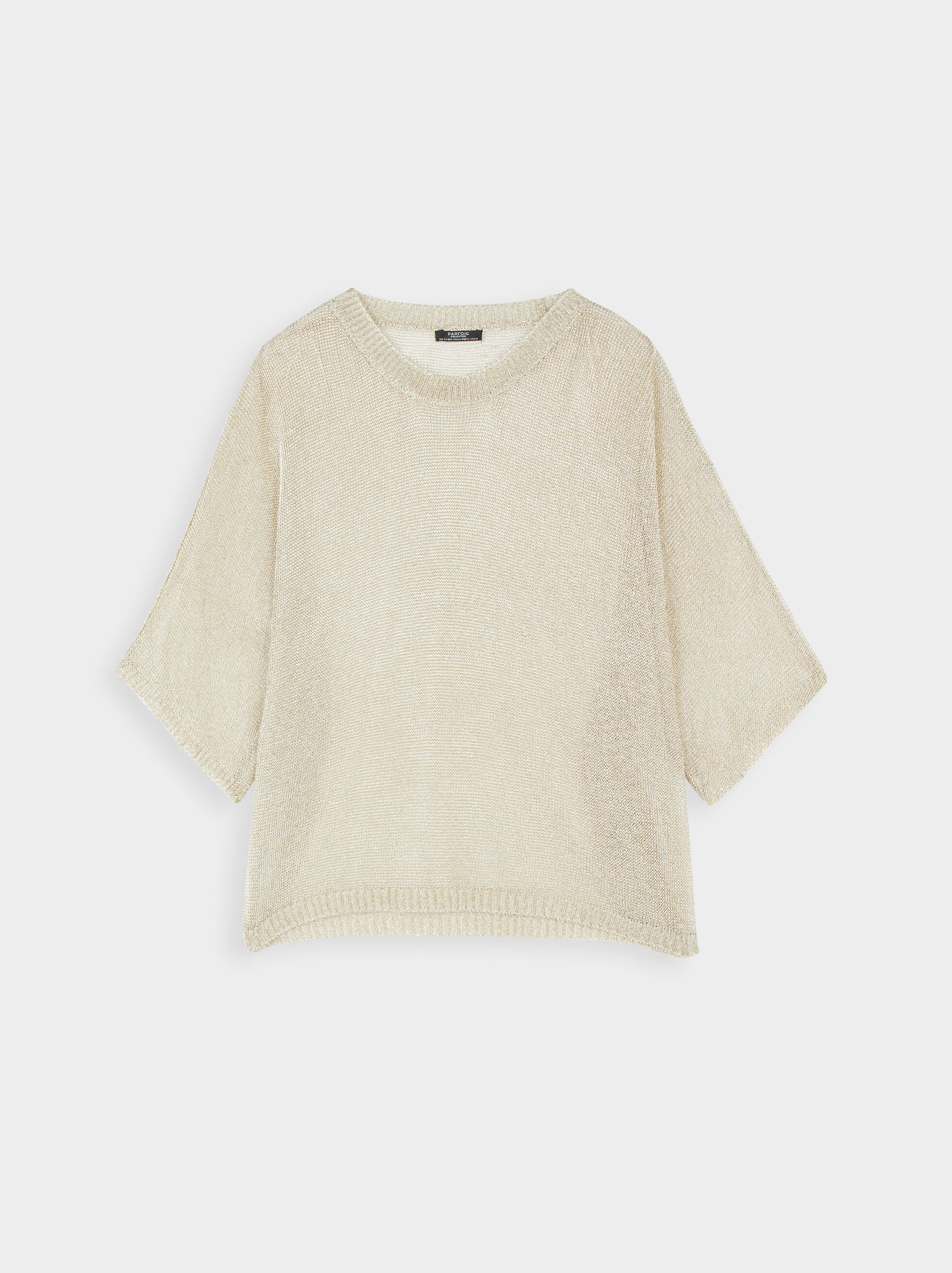 Pull maille doré femme clearance