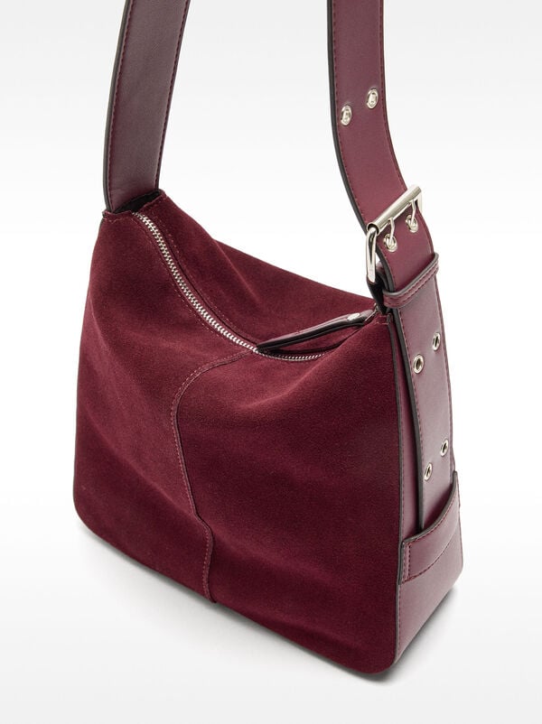 Leather shoulder bag