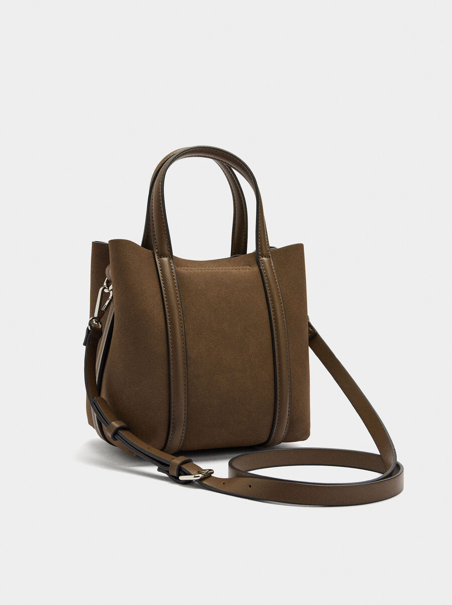 Bolso tote con bandolera S