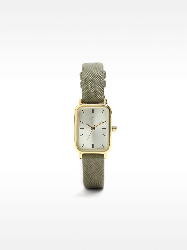 Textured bracelet watch