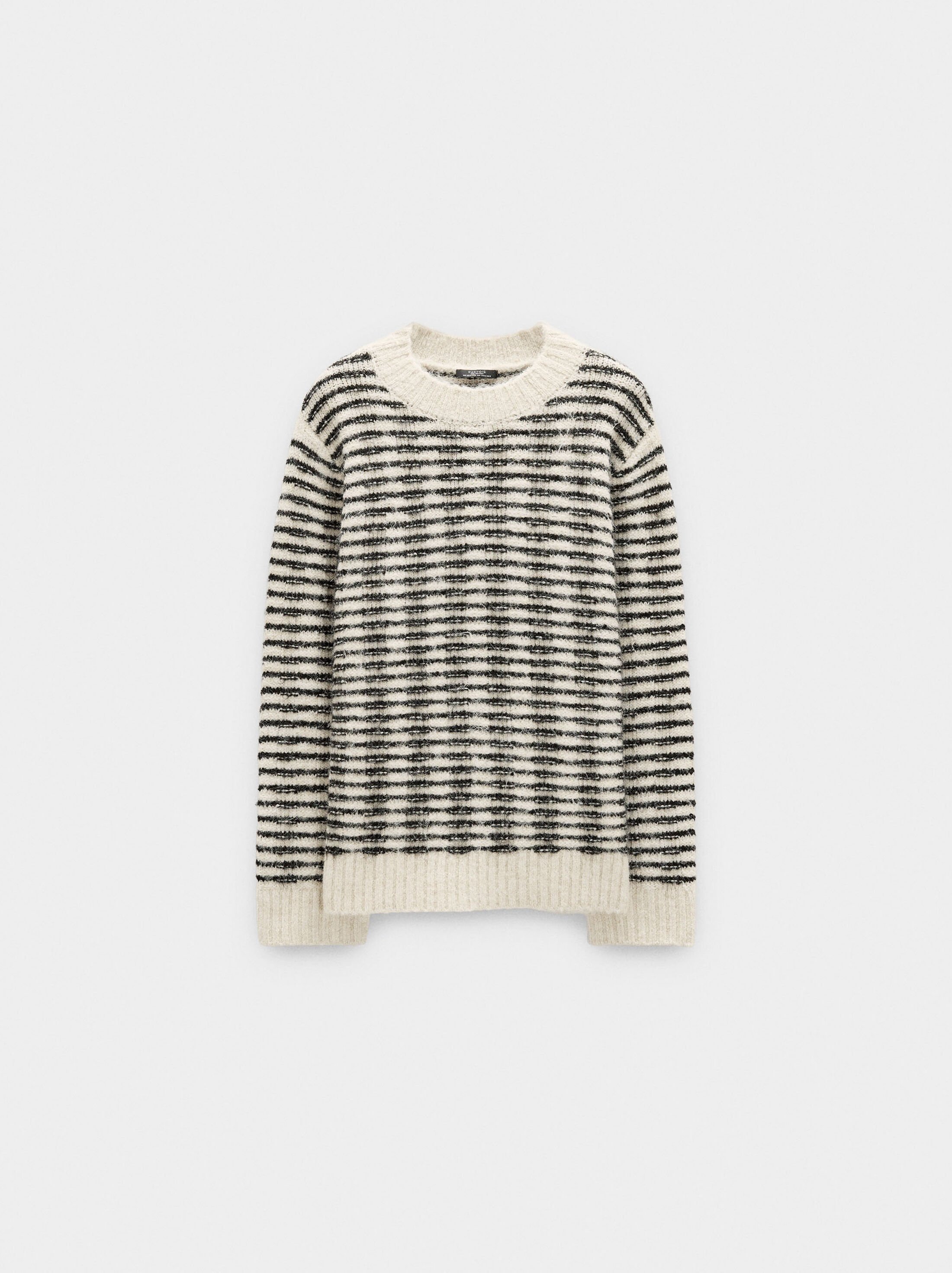 Knit sweater with stripes image number 4.0