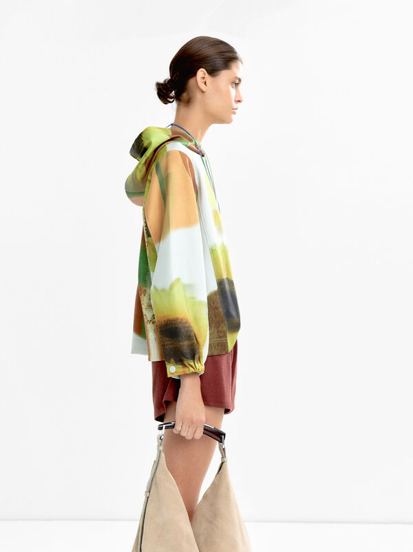 Floral print sweatshirt
