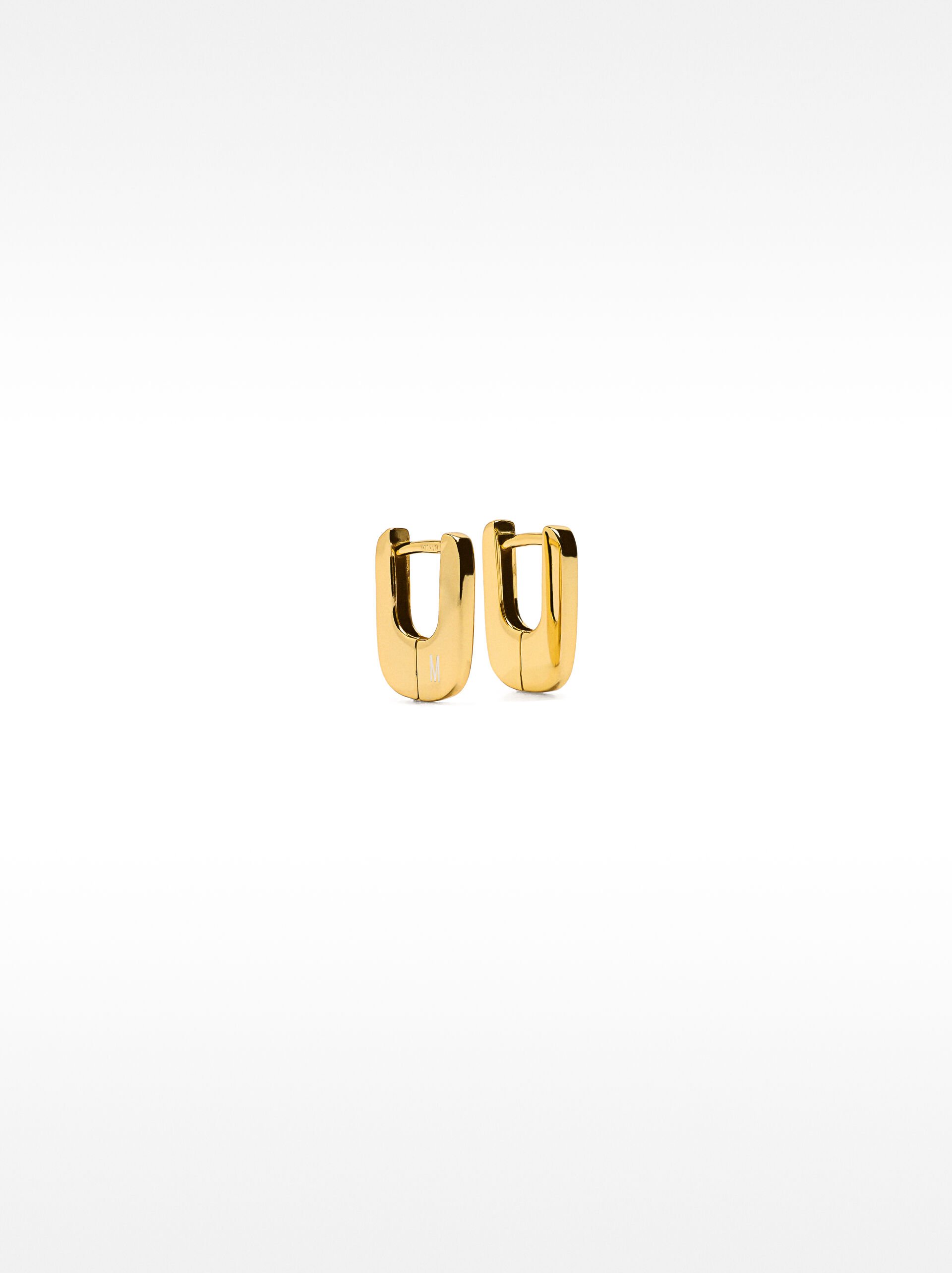 Short hoop earrings - 925 sterling silver image number 0.0