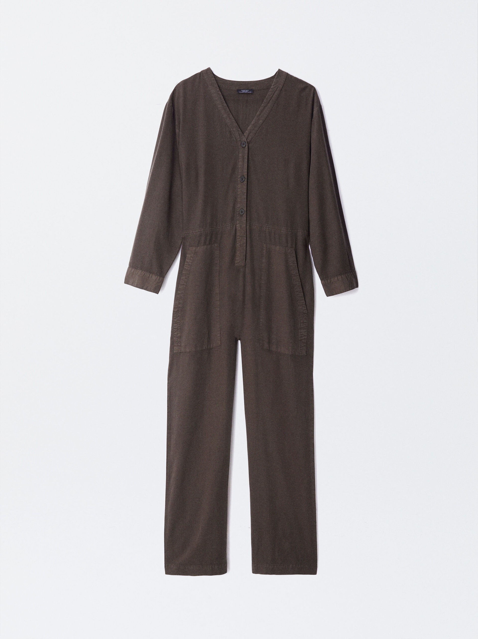 100% Lyocell Jumpsuit image number 1.0