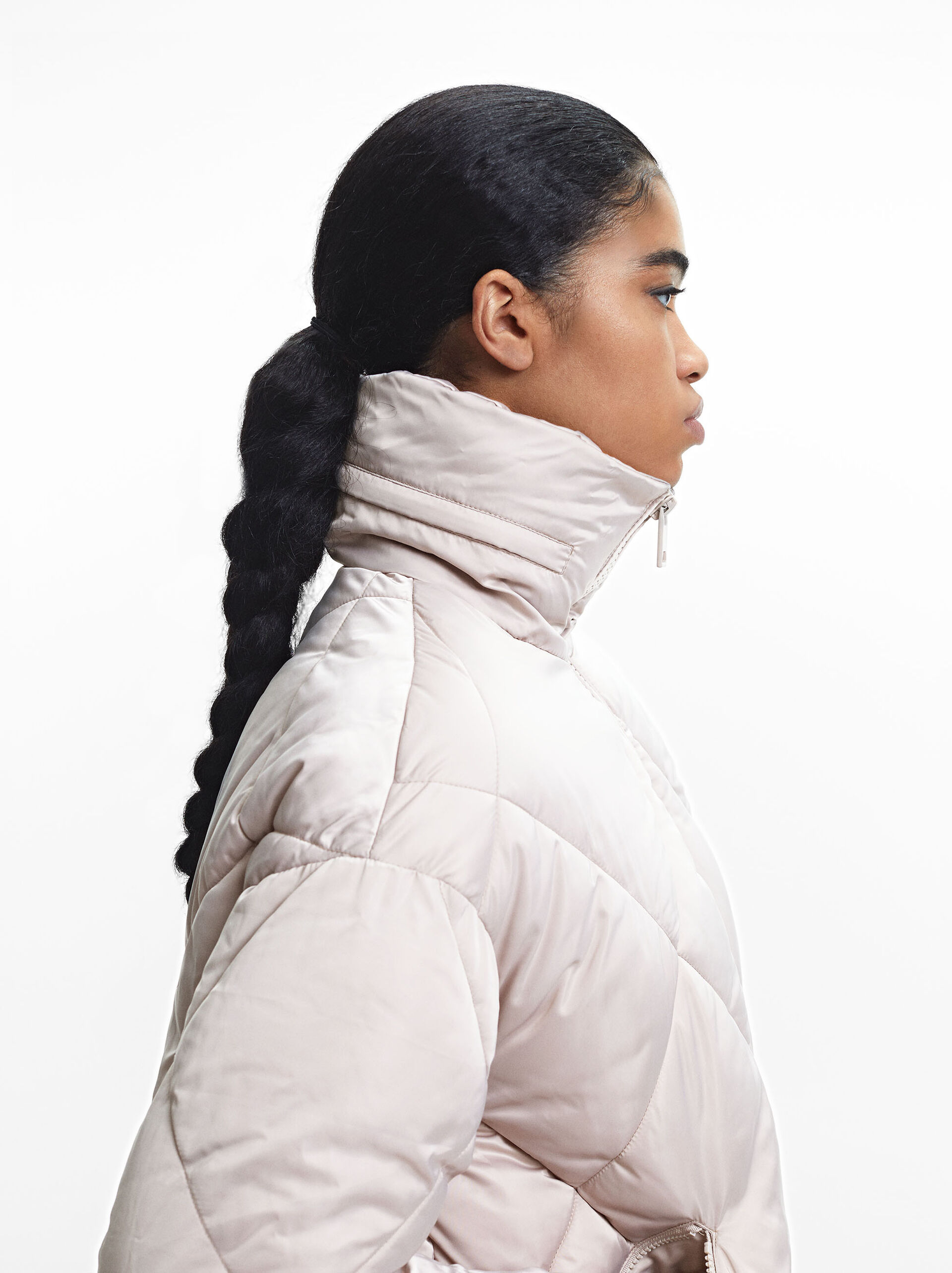 Padded Jacket With High Neck image number 3.0