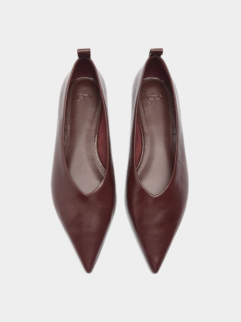 Leather ballet flats