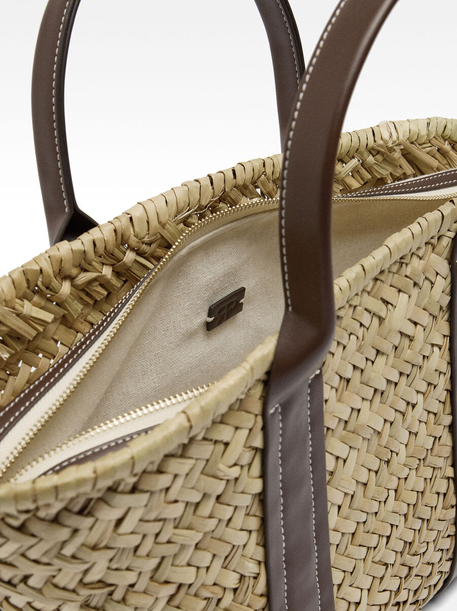 Straw shopper bag