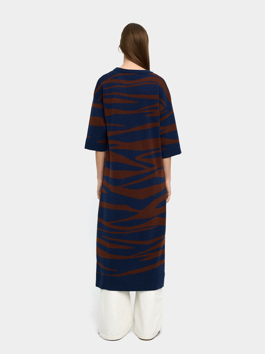 Jacquard knit dress