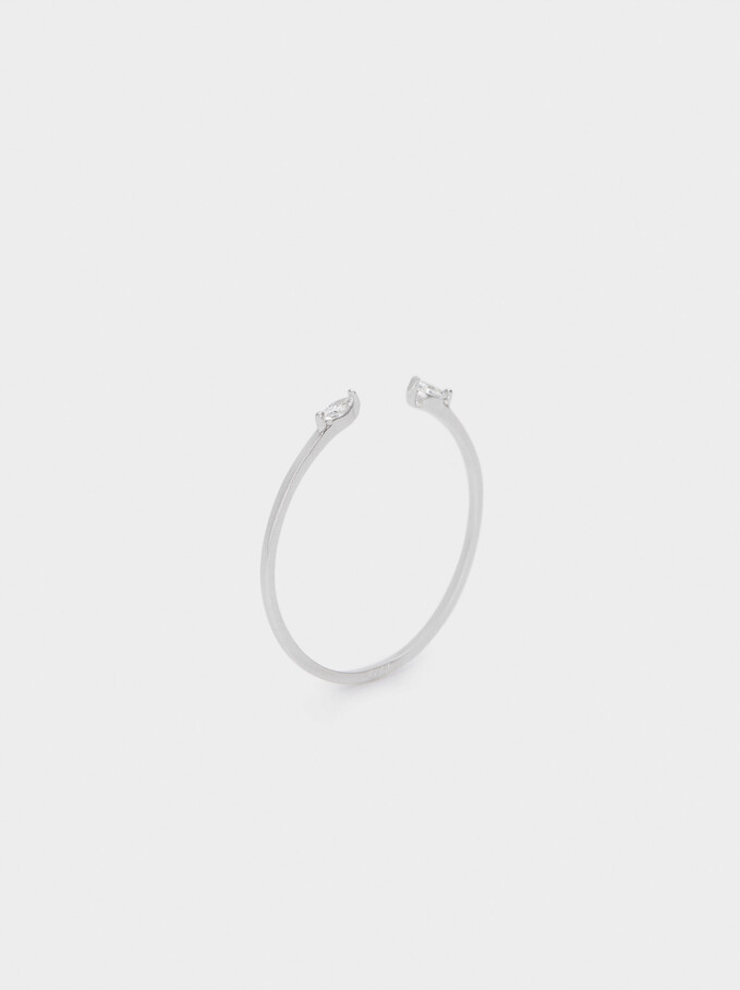 925 Silver Ring With Zirconia, , hi-res