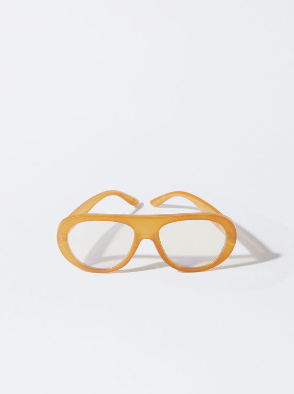 Online Exclusive - Blaulichtschutzbrille, Gelb, hi-res