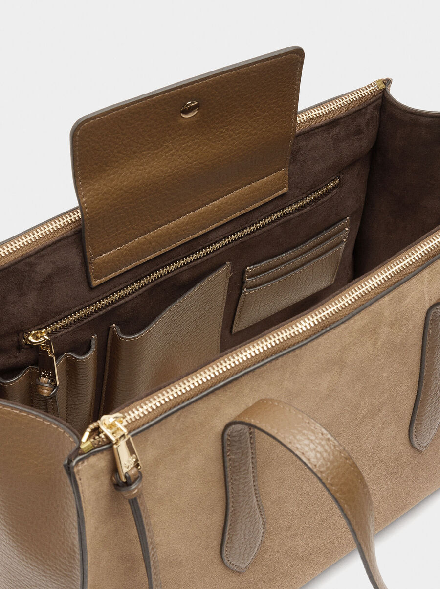 Bag for 13" laptop with leather