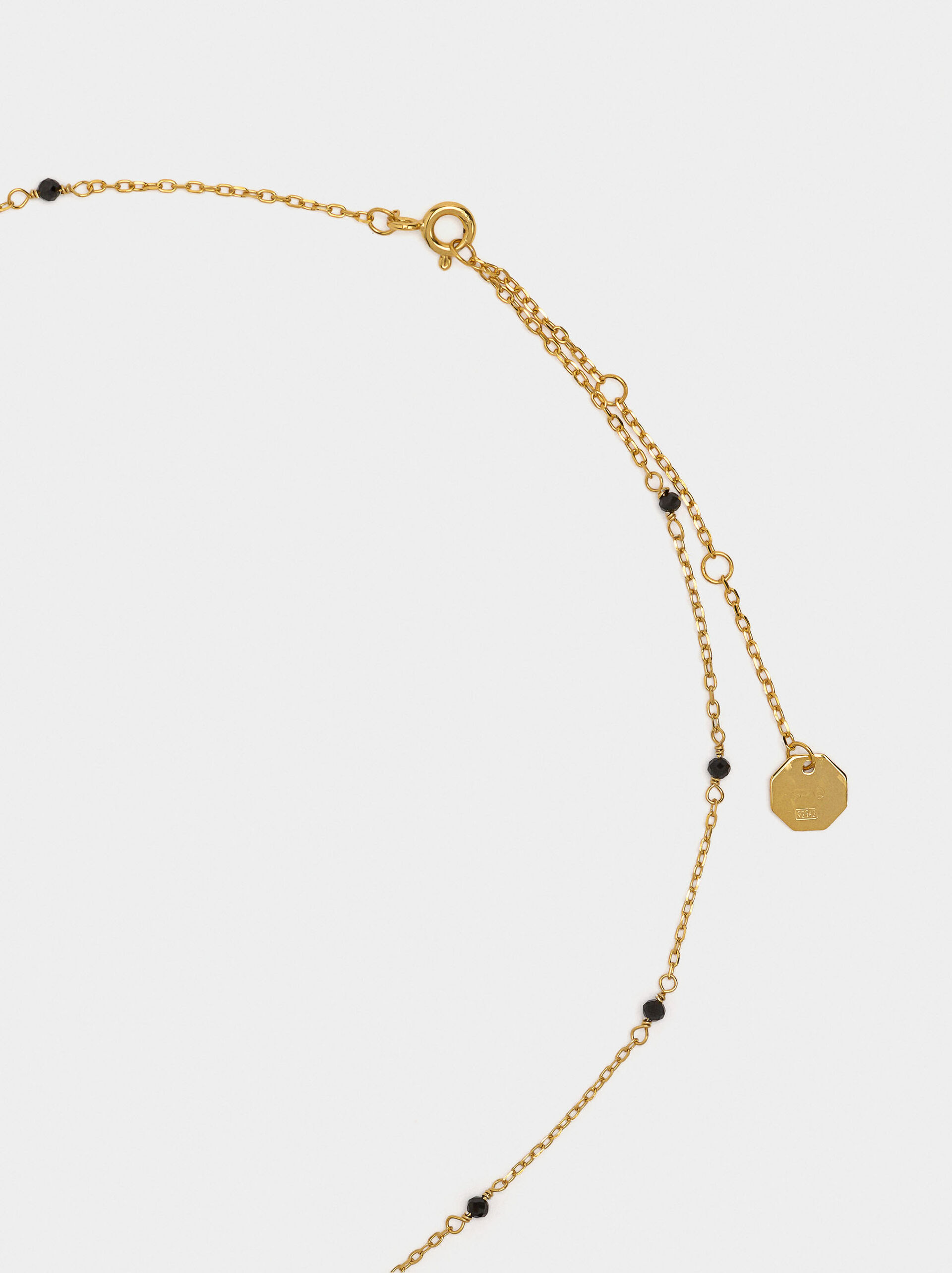 Necklace with stones and zirconia - 925 sterling silver image number 2.0