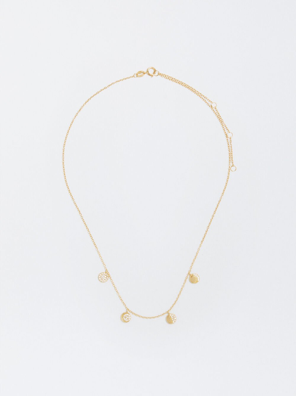 925 silver necklace with zirconia