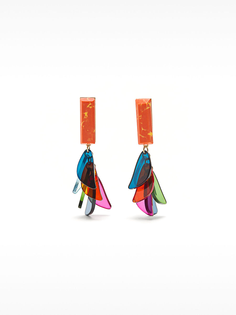 Pendientes con piedra y resina