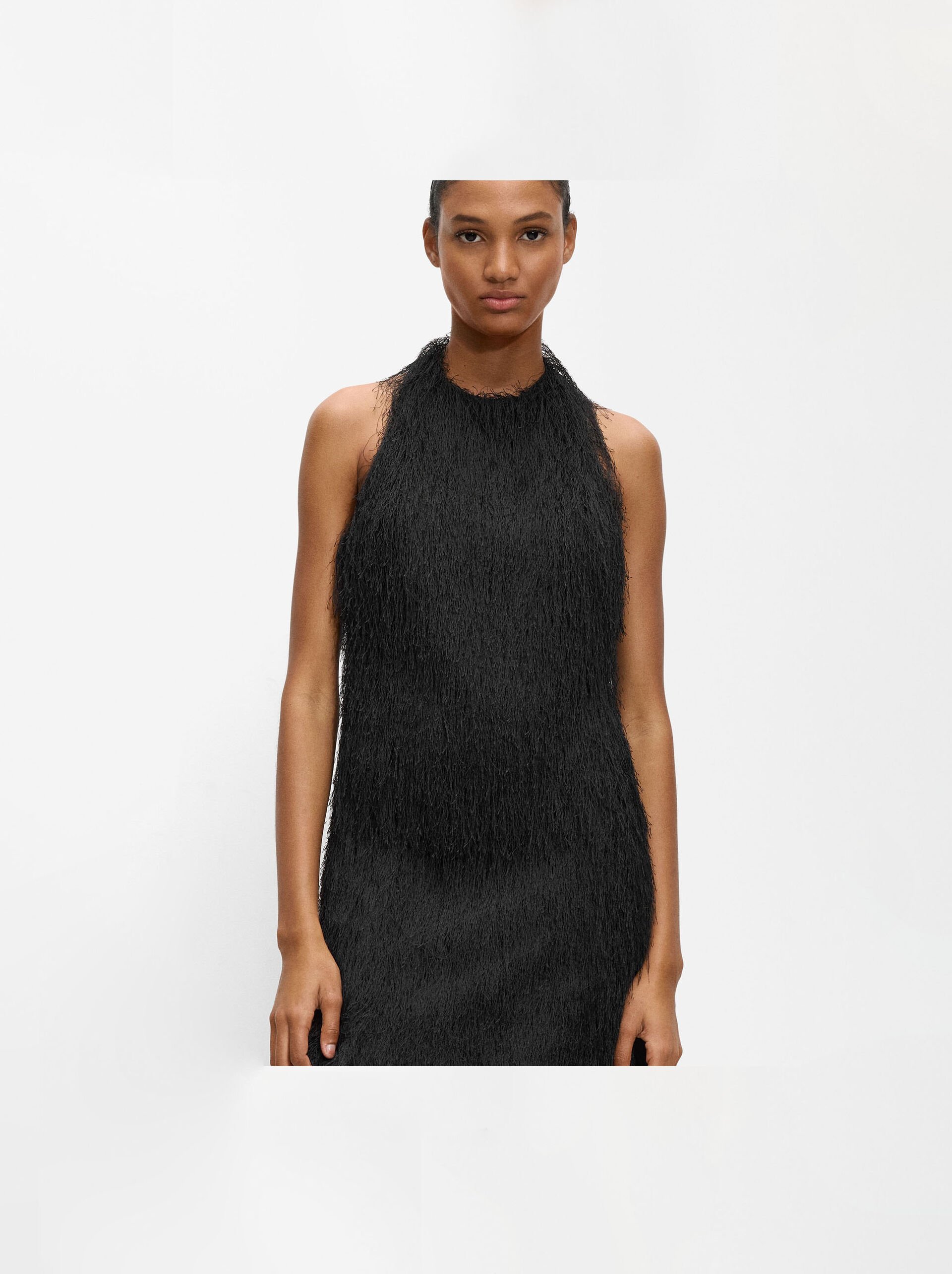 Top halter fur effect image number 7.0