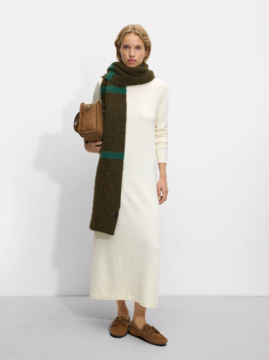 Langes Strick Kleid