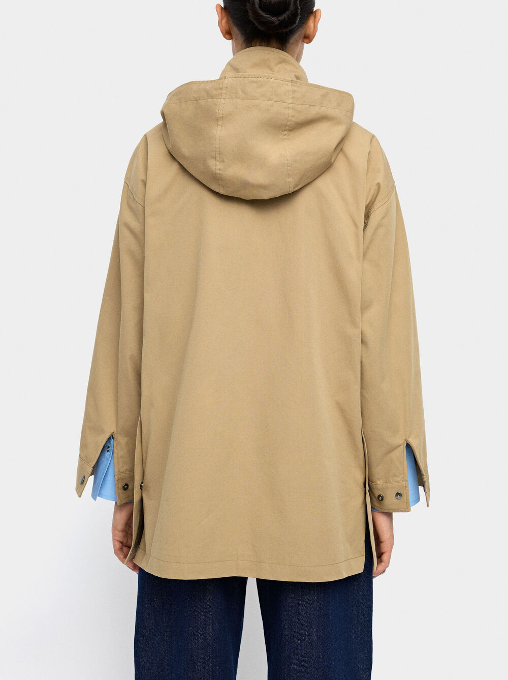 High-neck parka