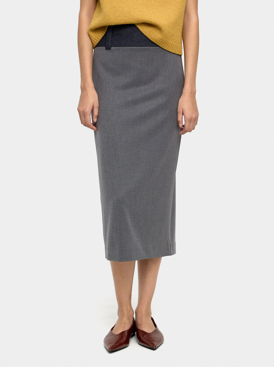 Midi pencil skirt