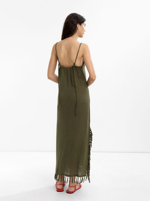 Long dress with linen