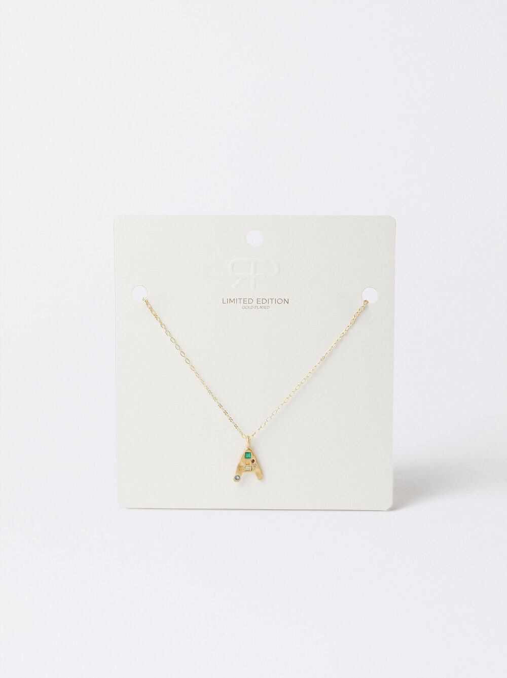 Gold-Plated Letter Necklace 18k