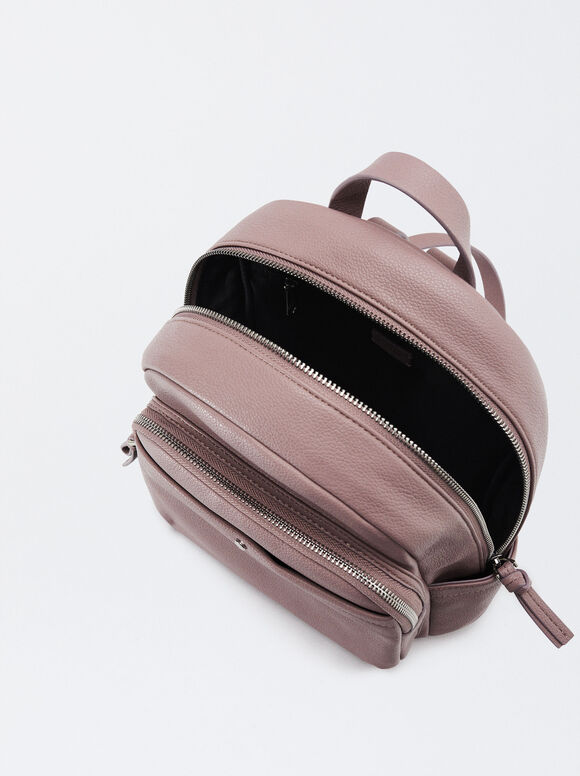 Backpack With Pendant, Violet, hi-res
