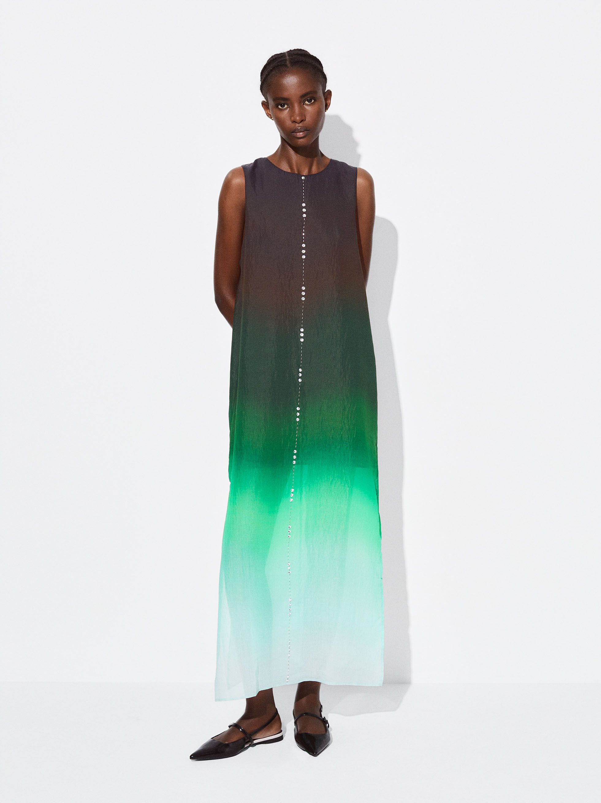 Green tie discount dye dress