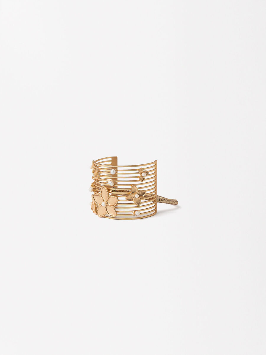 Elastic with metallic detail