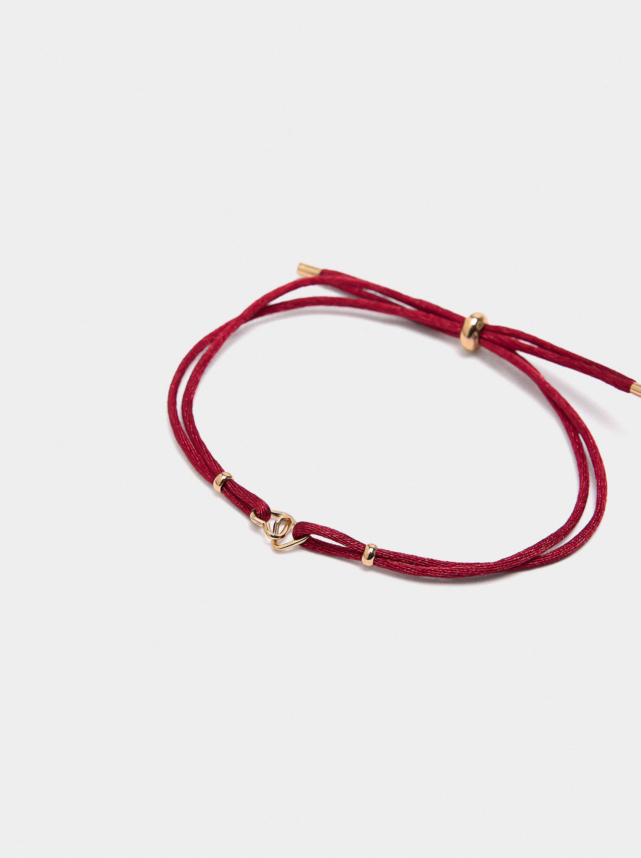 Pulsera ajustable con corazones image number 1.0