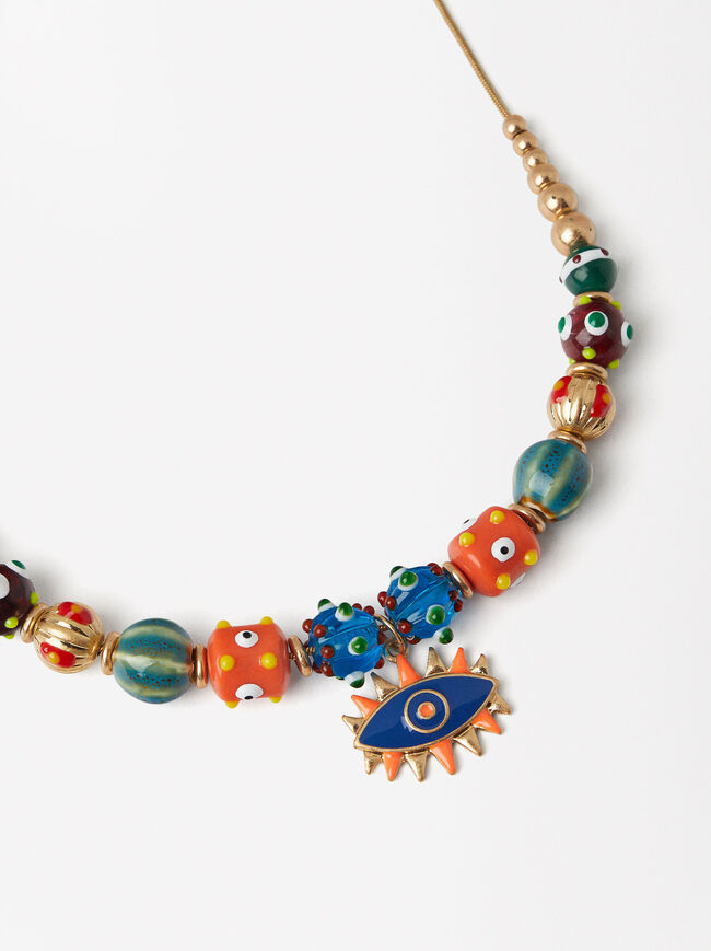 Multicoloured Necklace With Ceramic image number 2.0