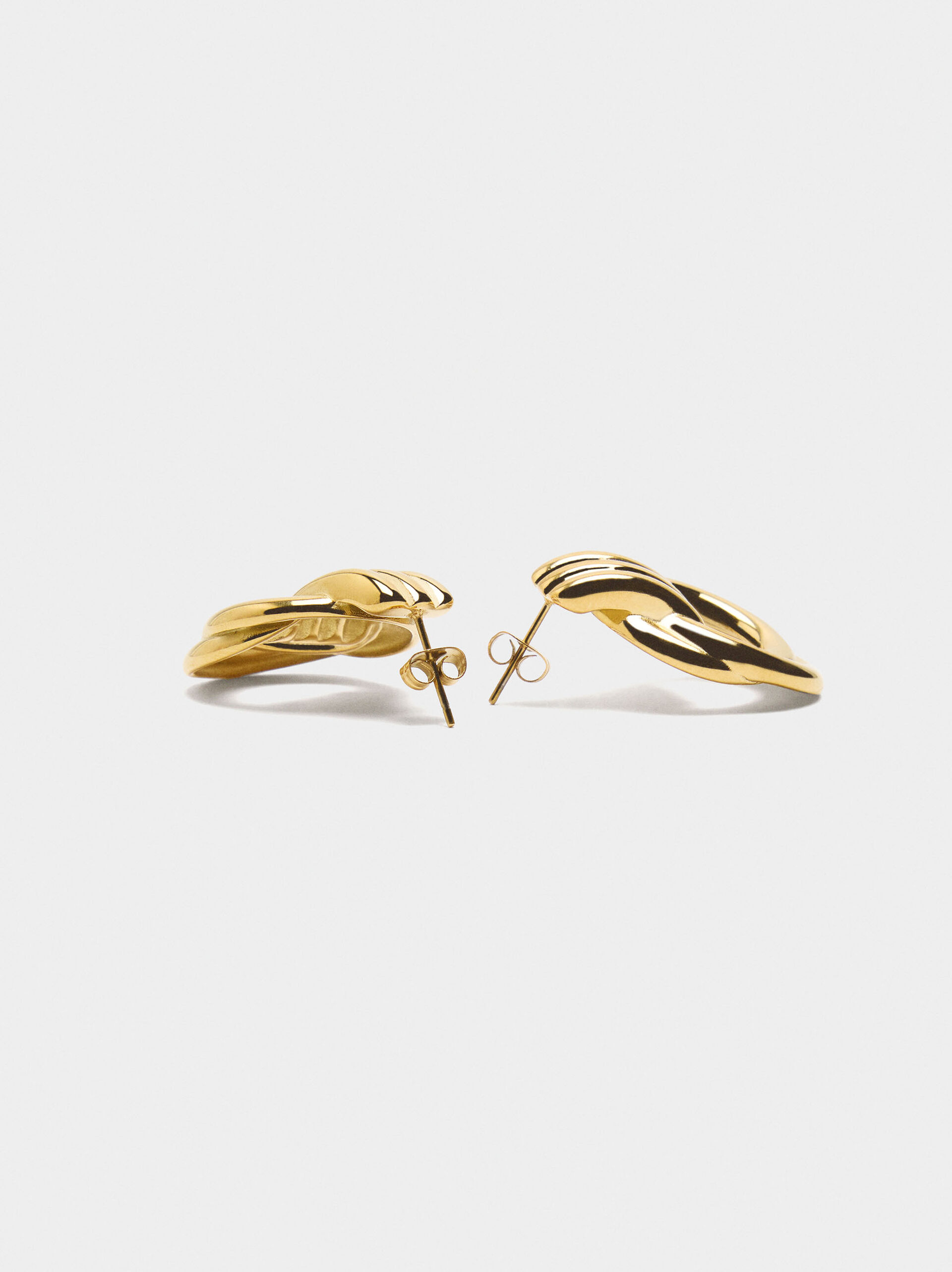 Double hoop earrings – stainless steel image number 2.0