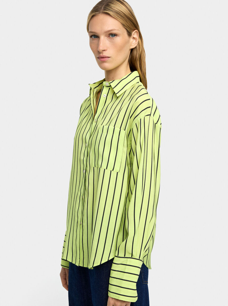 Camisa a rayas manga larga