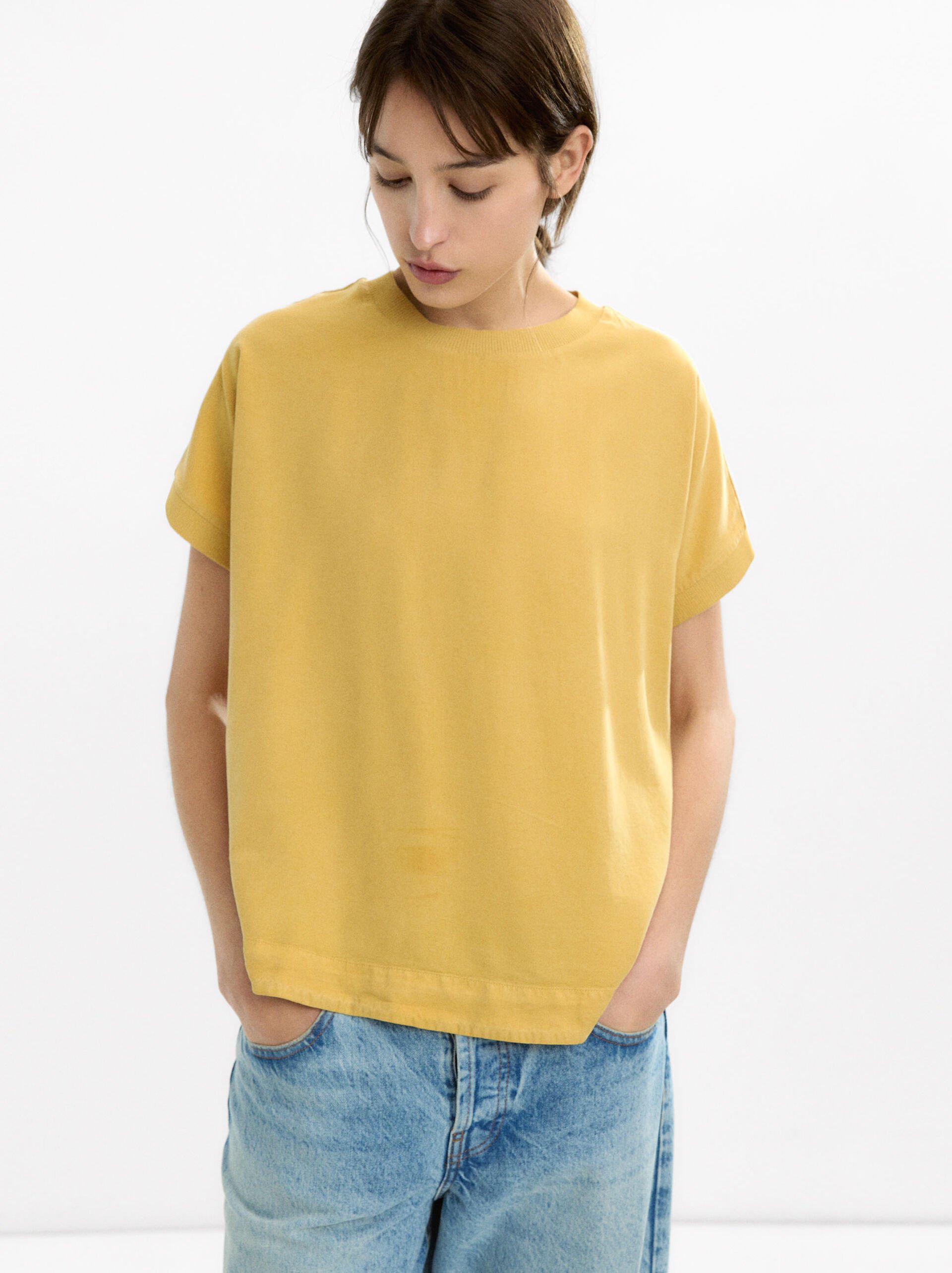 T-shirt in 100% lyocell image number 1.0