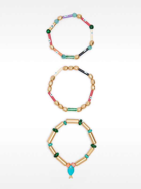 Set of elastic fish bracelets