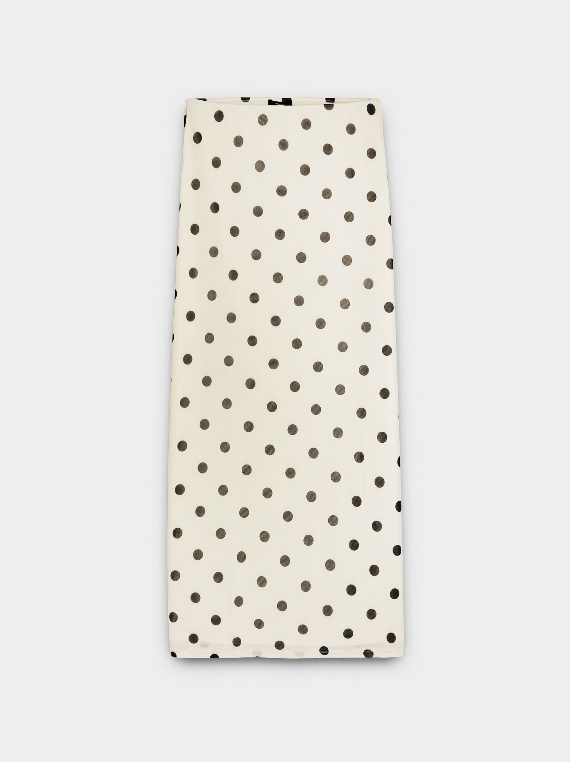 Long skirt with polka dots image number 4.0