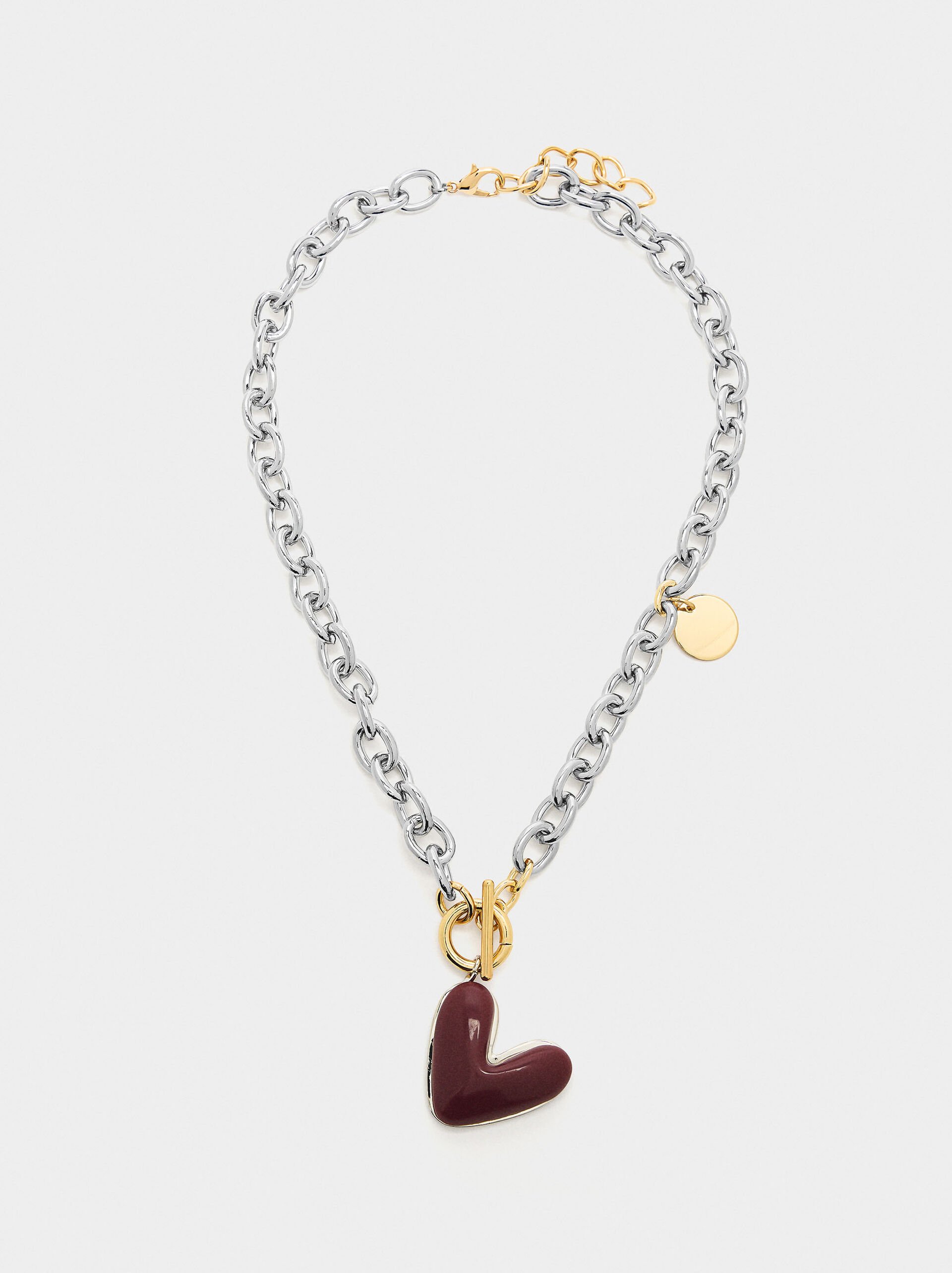 Necklace with heart links image number 0.0