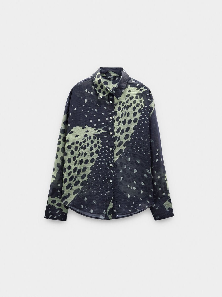 Printed lyocell shirt