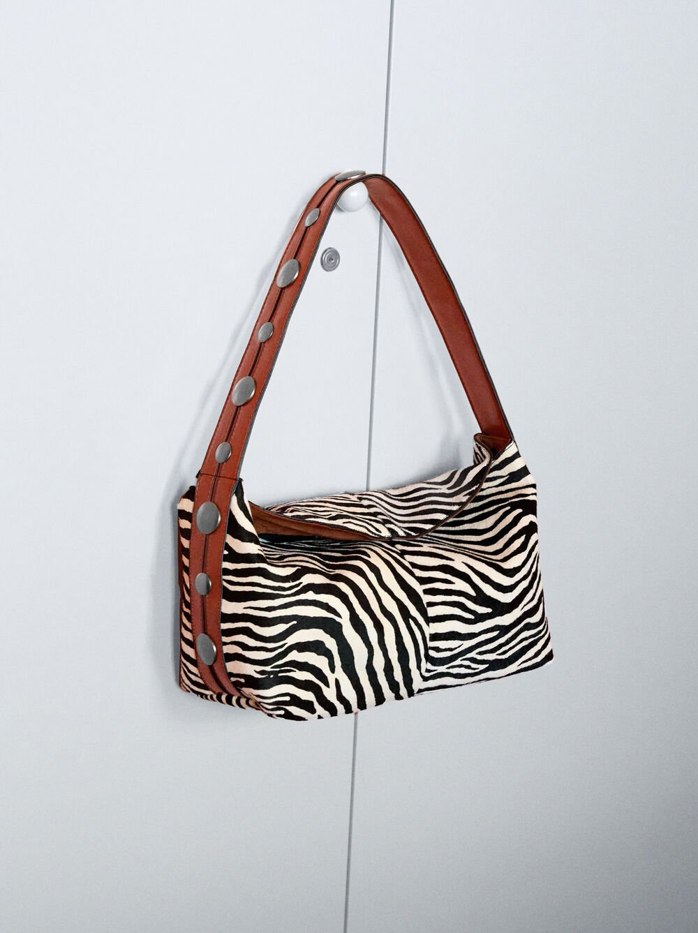 Schultertasche aus Leder