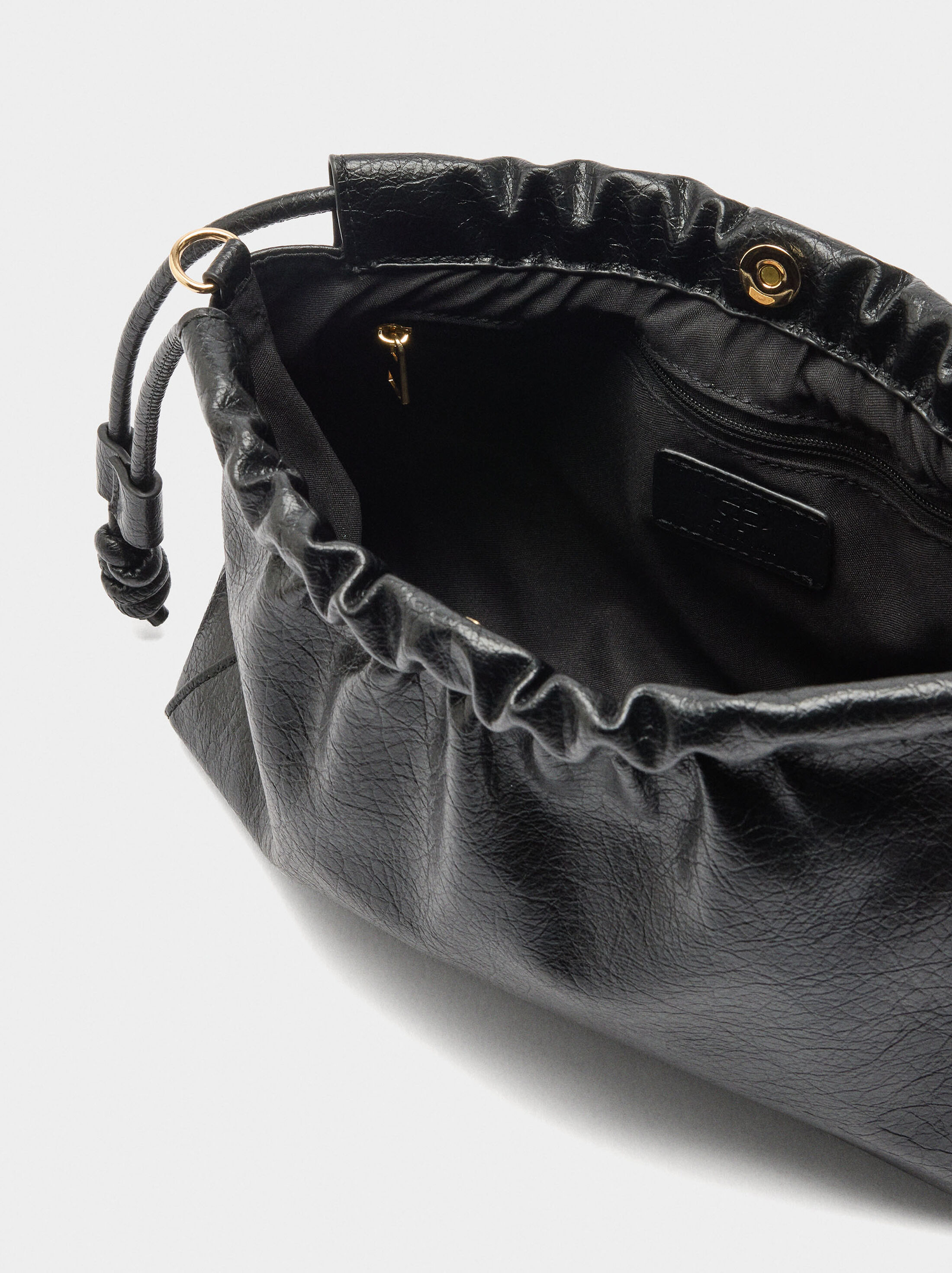 Crossbody bag with ruched detail image number 4.0