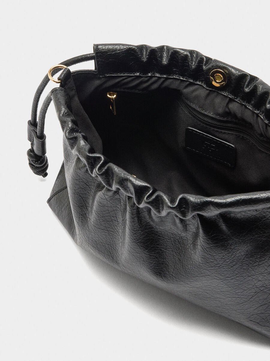 Bolso bandolera con fruncido