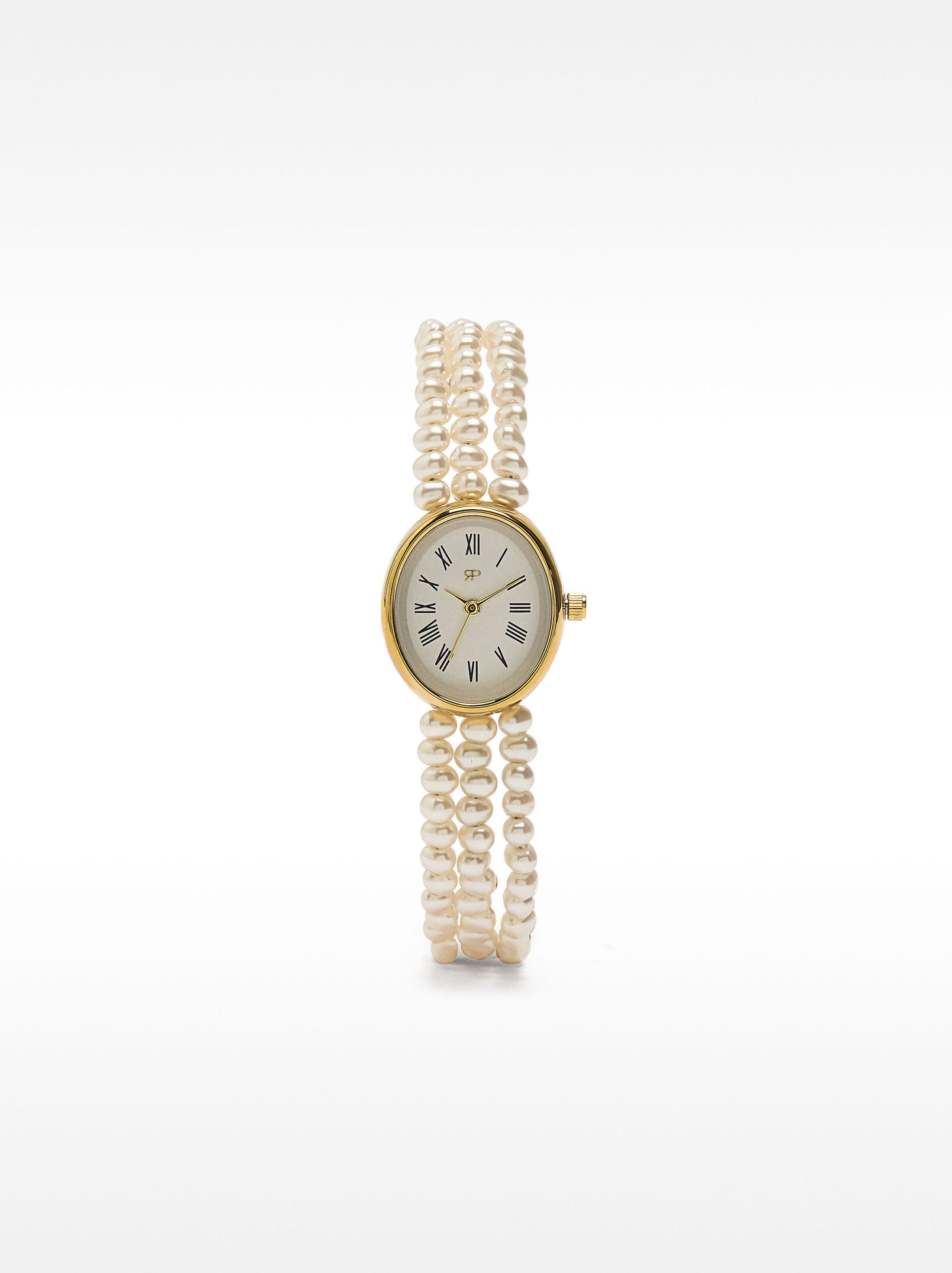 Watch with pearl bracelet image number 0.0