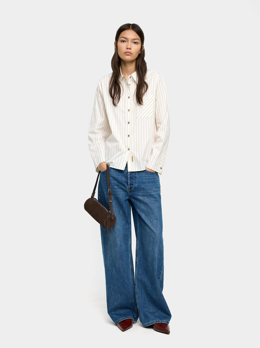 100% cotton striped shirt