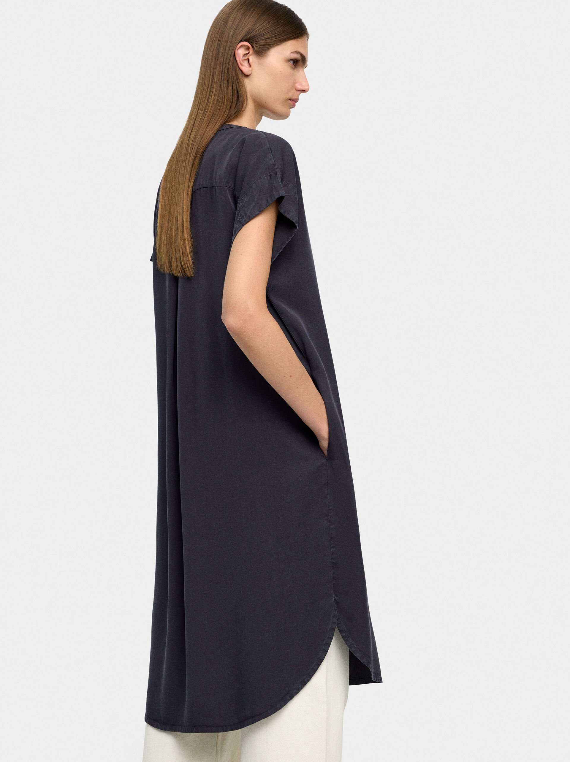 Short dress 100% lyocell image number 3.0