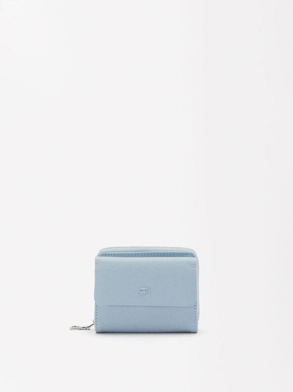 Basic Brieftasche, Blau, hi-res