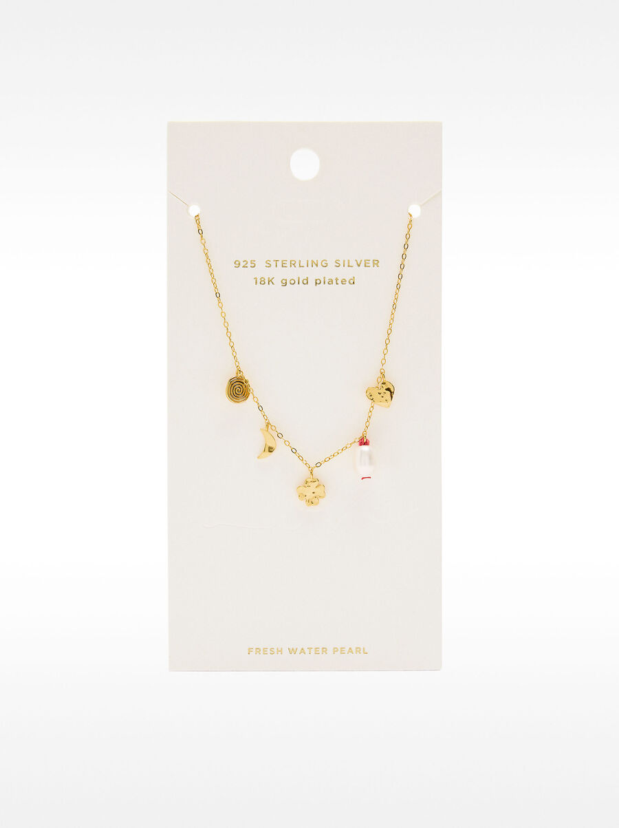 Necklace with freshwater pearls - 925 sterling silver