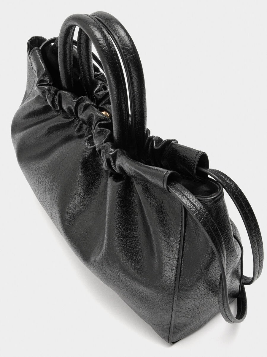 Mala shopper con fruncido