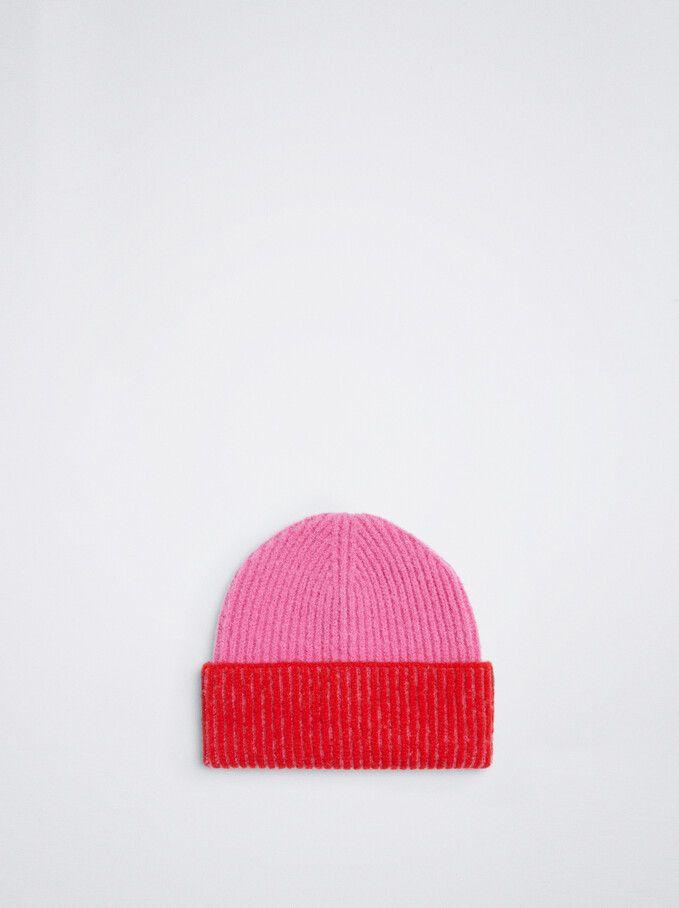 Turn-Up Hat, Pink, hi-res