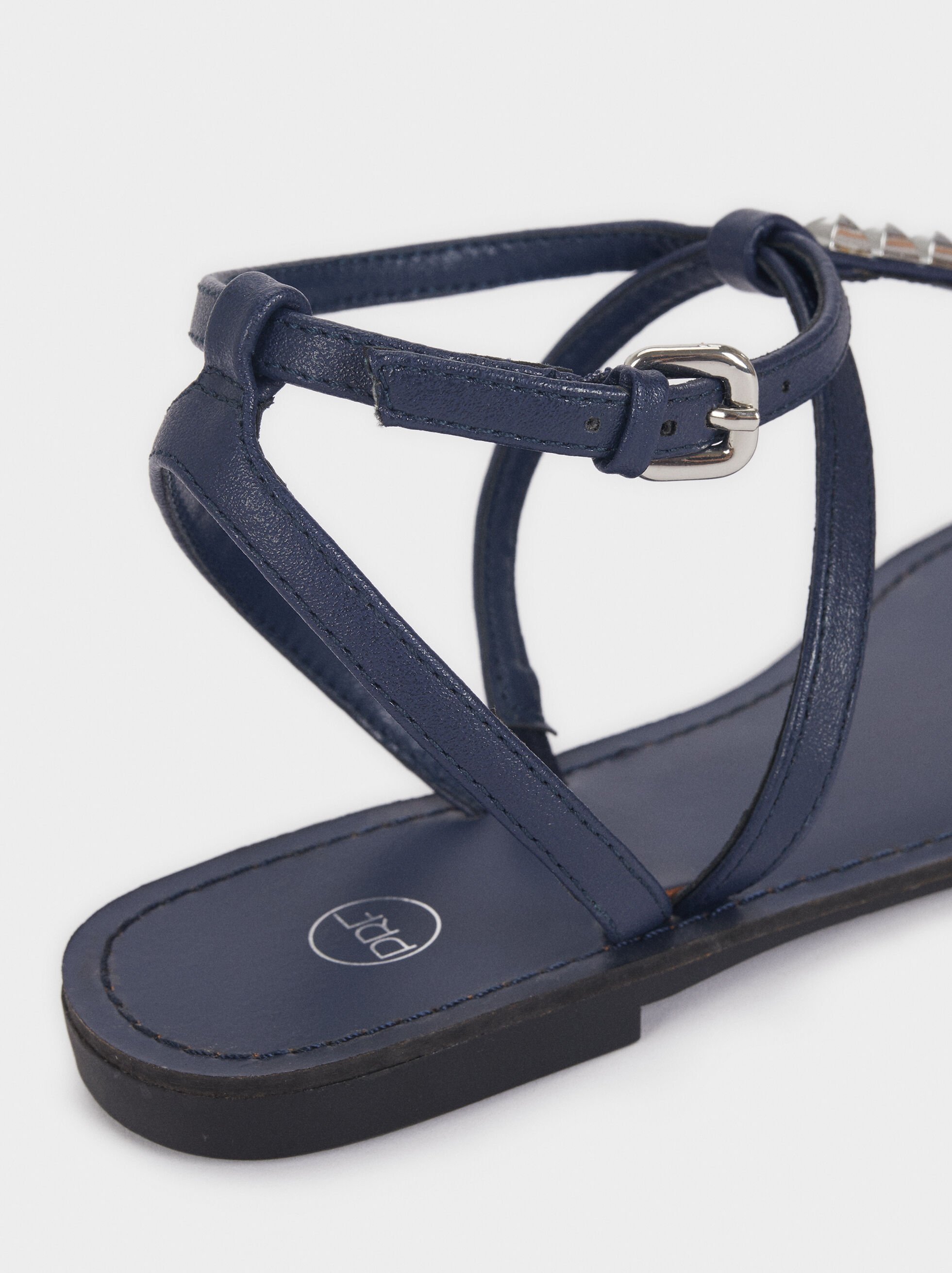 Sandalias planas azul marino