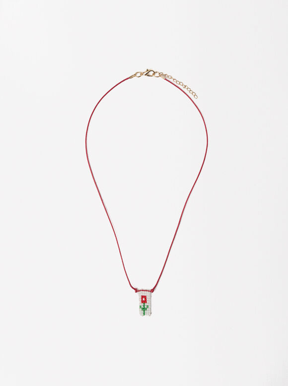 Love Bead Necklace - Online Exclusive, Red, hi-res
