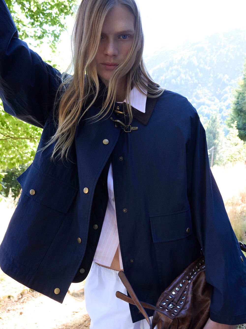 Veste en coton avec gilet