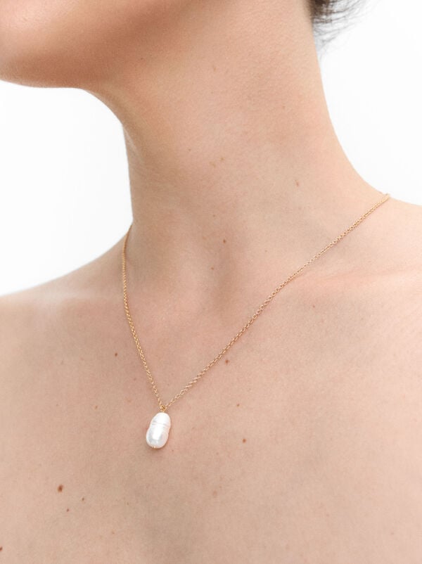 Collana con perla barocca d’acqua dolce